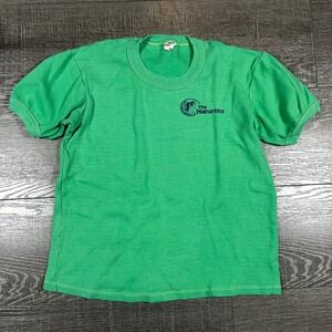 Vintage Sun Unlimited The Naturists Graphic T-Shirt Green Single Stitch Small